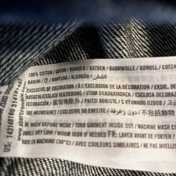 Abercrombie & Fitch Lace-up A-line Denim Miniskirt size 4 VGUC - Picture 6 of 6